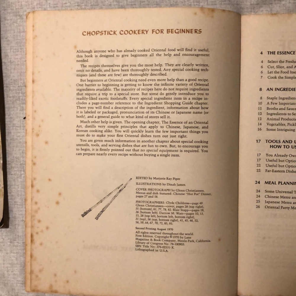 Vintage Sunset ORIENTAL COOKBOOK - Picture 2 of 6